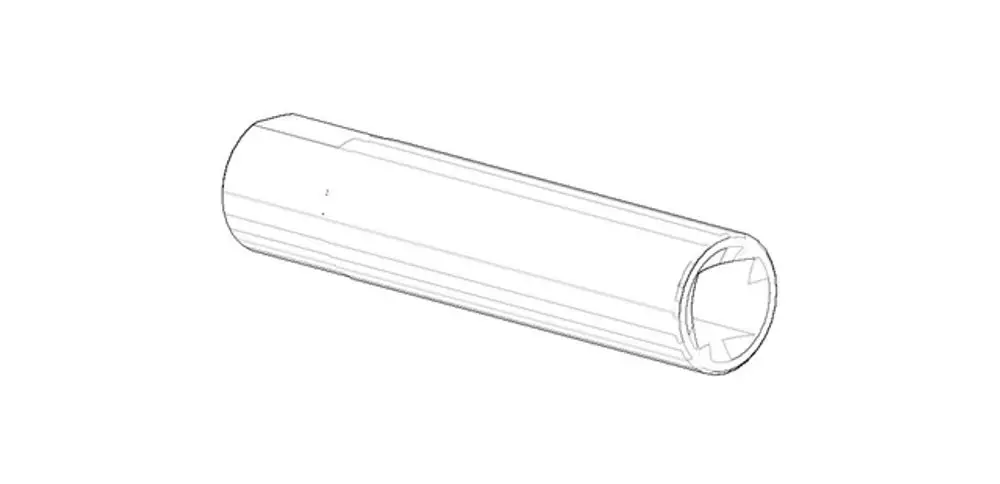 DORNBRACHT Halter Achse Papierrollenhalter ERSATZTEILE 083102514 D. 12,5 x 121 mm Chrom, 083102514-00 Galeriebild 1